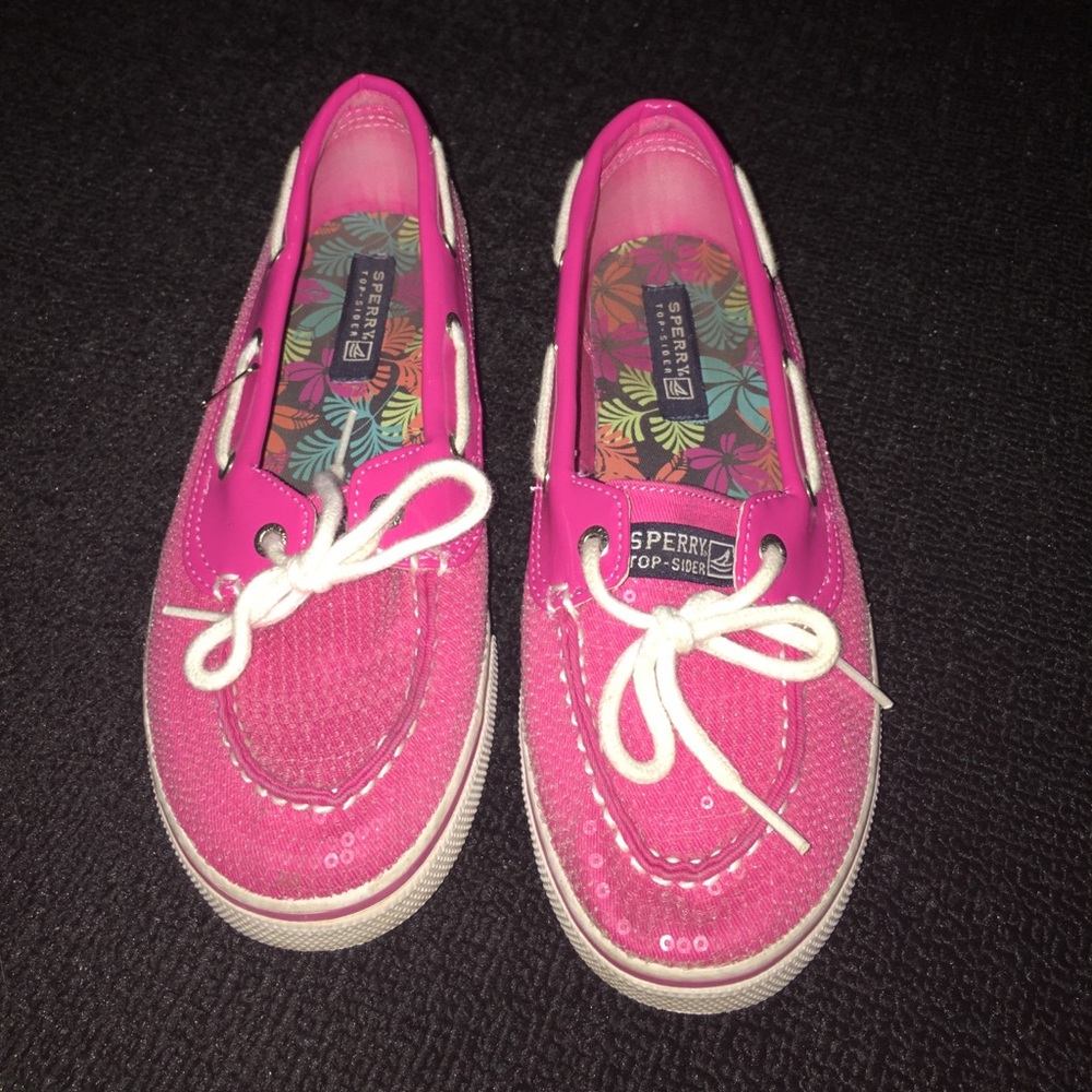 Pink glitter shoes